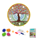 Kit completo - Mandalas em Abajur com Pintura em Diamantes - Carvalho