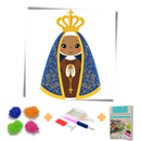 Kit Completo - Pintura em Diamantes - Nossa Senhora Aparecida - Modelo 3