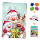 Kit Completo - Pintura em Diamantes - Amigos de Natal