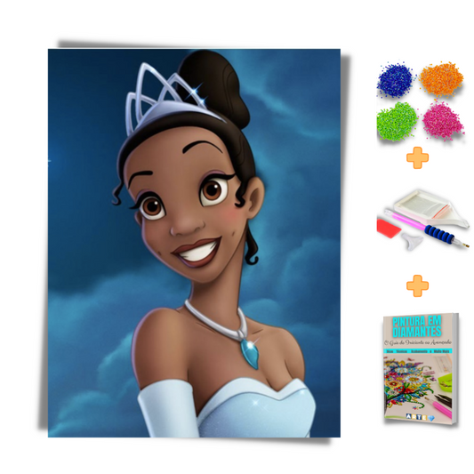 Kit Completo - Pintura em Diamantes - Tiana