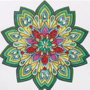 Kit Completo - Pintura em Diamantes - Mandalas Especiais 4 - 25x25