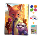 Kit Completo - Pintura em Diamantes -Zootopia Love
