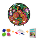Kit completo - Mandalas em Abajur com Pintura em Diamantes - Passáro