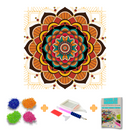 Kit Completo - Pintura em Diamantes - Mandalas Personalizadas - Mandala Fogo