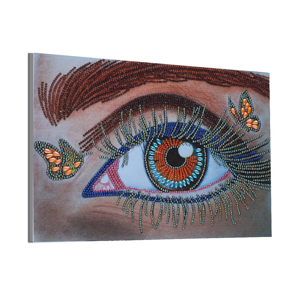 Kit Completo - Pintura em Diamantes - Olho dos segredos - 30x40