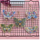 Kit Completo - Pingente em Pintura Diamantes - Borboletas amarelas