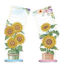 Kit 2 Suportes para Fotos/Cartões - Pintura em Diamante - Flores 2