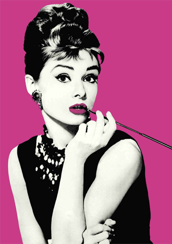 Kit Completo - Pintura em Diamantes - Audrey Hepburn