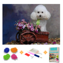 Kit Completo - Pintura em Diamantes - Poodle dog