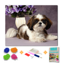 Kit Completo - Pintura em Diamantes - Shih Tzu 3