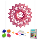 Kit Completo - Pintura em Diamantes - Mandalas Personalizadas - Mandala Carinho