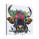 Kit Completo - Pintura em Diamantes - Touro Florido - 30x30