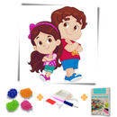 Kit Completo - Pintura em Diamantes - Maria Clara e JP