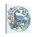 Kit Completo - Pintura em Diamantes - Pássaro Florido - 30x30