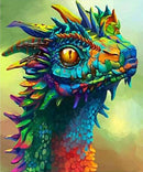 Kit Completo - Pintura em Diamantes - Dragão