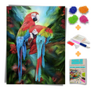 Kit Completo - Pintura em Diamantes - Casal Araras