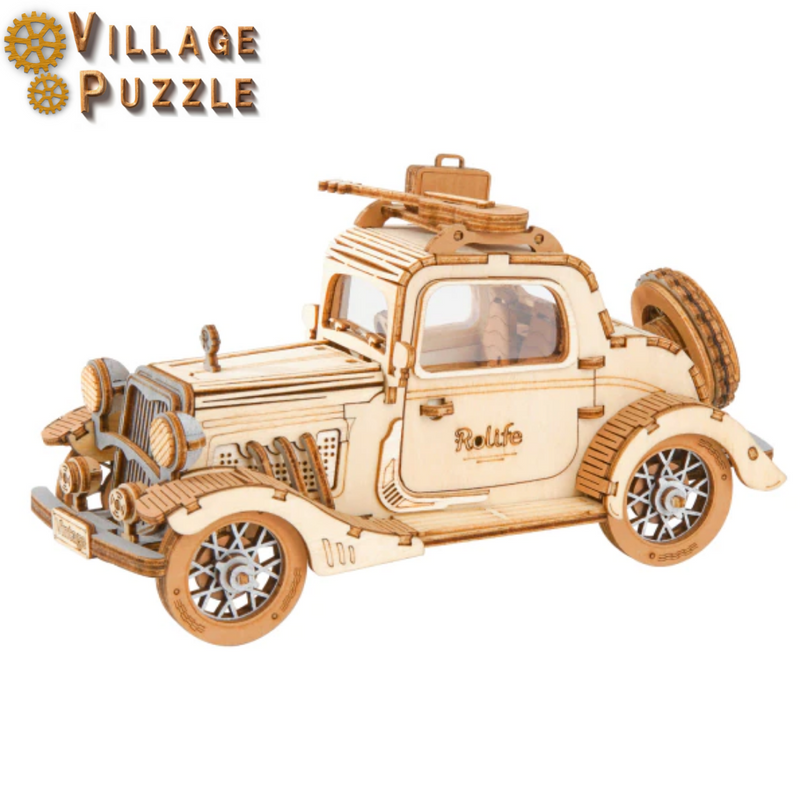 Village Puzzle - Auto Vintage