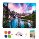 Kit Completo - Pintura em Diamantes - Lago suiço