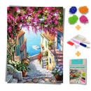 Kit Completo - Pintura em Diamantes - Indo a praia