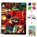 Kit Completo - Pintura em Diamantes - Harmonia de Natal