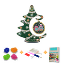 Kit Completo - Árvore de Natal com Pintura em Diamantes - Corujas
