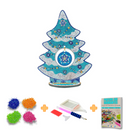 Kit Completo - Árvore de Natal com Pintura em Diamantes - Azul