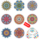Kit Descanso de Mesa em Pintura em Diamante - Mandalas 2
