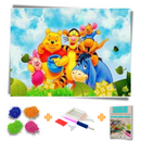 Kit Completo - Pintura em Diamantes - Ursinho Pooh