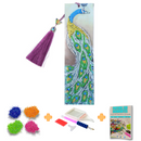 Marcador de Livros - Pintura em Diamantes - Pavão