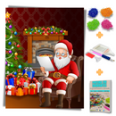 Kit Completo - Pintura em Diamantes - Presentes de Natal
