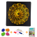 Kit Completo - Pintura em Diamantes - Mandalas Personalizadas - Mandala Riqueza