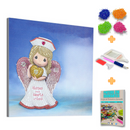 Kit Completo - Pintura em Diamantes - Menina Anjo - 30x30