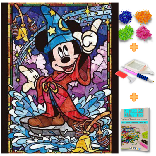 Kit Completo - Pintura em Diamantes - Mickey