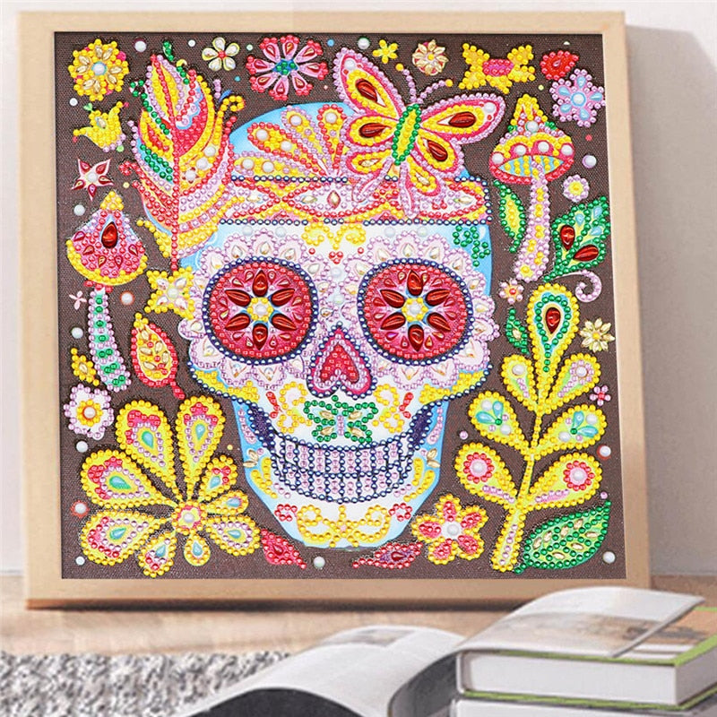Pintura em Diamantes - Coruja sábia (30x30cm)