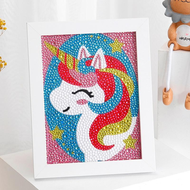 Kit Completo - Pintura em Diamante Kids - Unicórnio 1-15x20cm