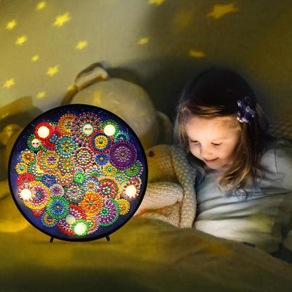Kit completo - Mandalas em Abajur com Pintura em Diamantes