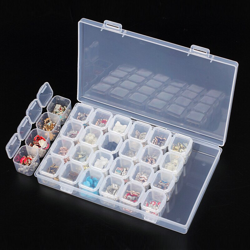 Caixa Armazenamento de Diamantes - 28 Slots