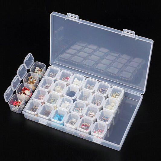 Caixa Armazenamento de Diamantes - 28 Slots