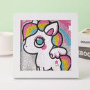 Kit Completo - Pintura em Diamante Kids - Unicórnio 2 - 15x15cm