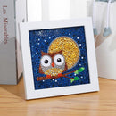 Kit Completo - Pintura em Diamante Kids - Corujinha - 15x15cm
