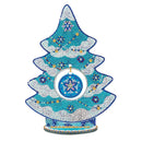 Kit Completo - Árvore de Natal com Pintura em Diamantes - Azul