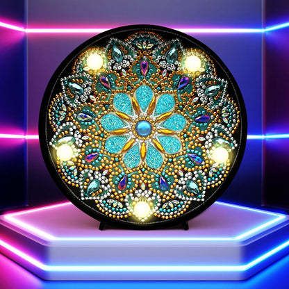 Kit completo - Mandalas em Abajur com Pintura em Diamantes