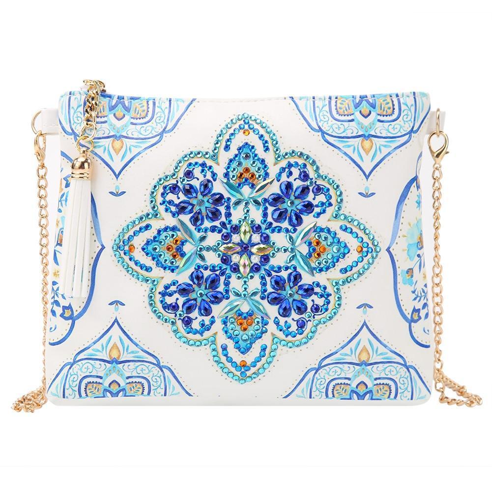 KIT Completo - Bolsa Diy - Pintura em Diamantes - Mandala