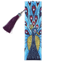 Marcador de Livros - Pintura em Diamantes - Pavão Imponente