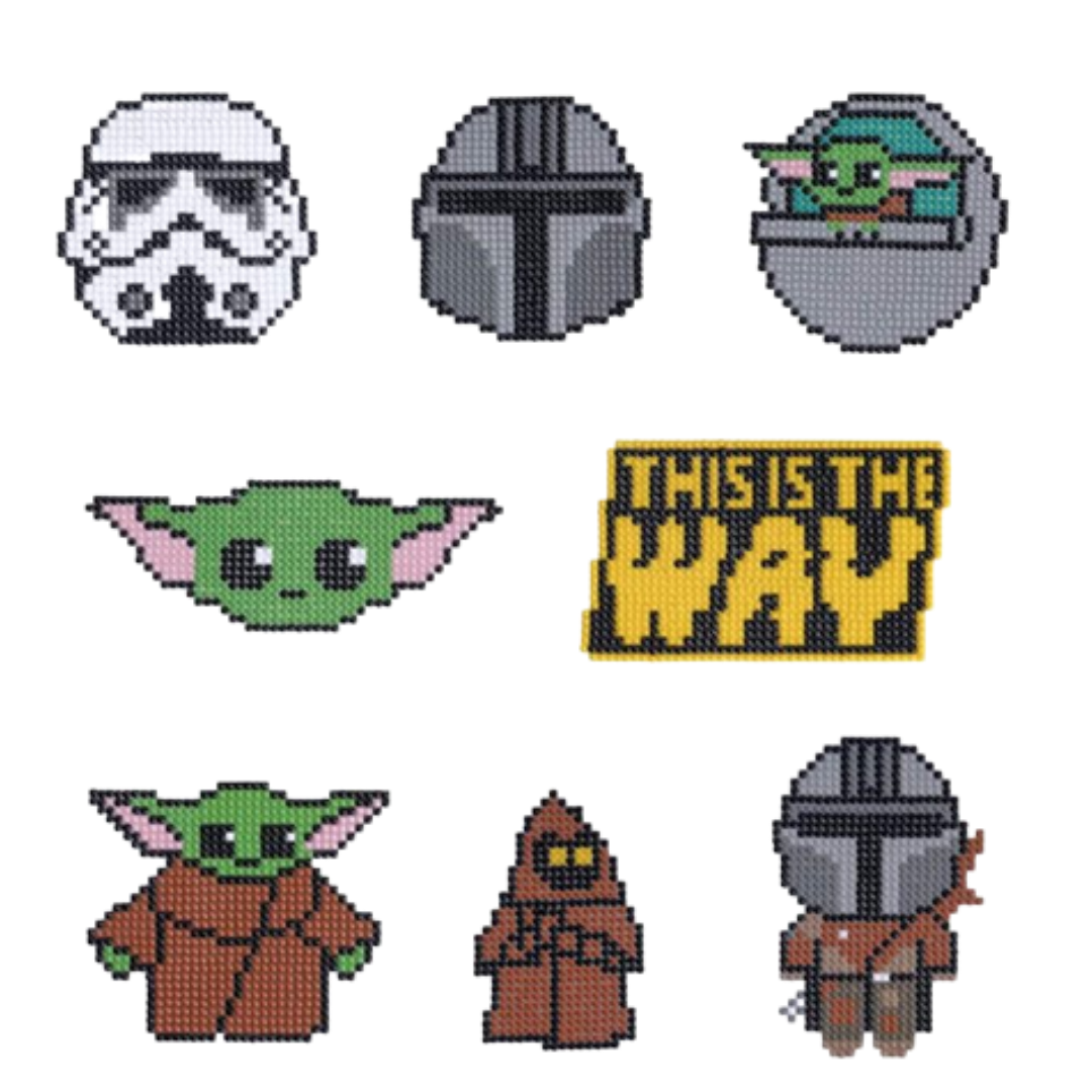 Sticker com Pintura em Diamantes - Star Wars