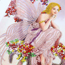 Kit Completo - Pintura em Diamantes - Dama Borboleta - 30x40