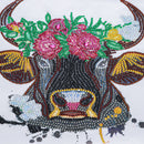 Kit Completo - Pintura em Diamantes - Touro Florido - 30x30