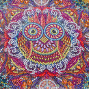 Kit Completo - Pintura em Diamantes - Coruja Mandala - 30x30