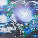 Kit Completo - Pintura em Diamantes - Paraíso dos Cisnes - 30x30