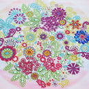 Kit Completo - Pintura em Diamantes - Floral - 30x30